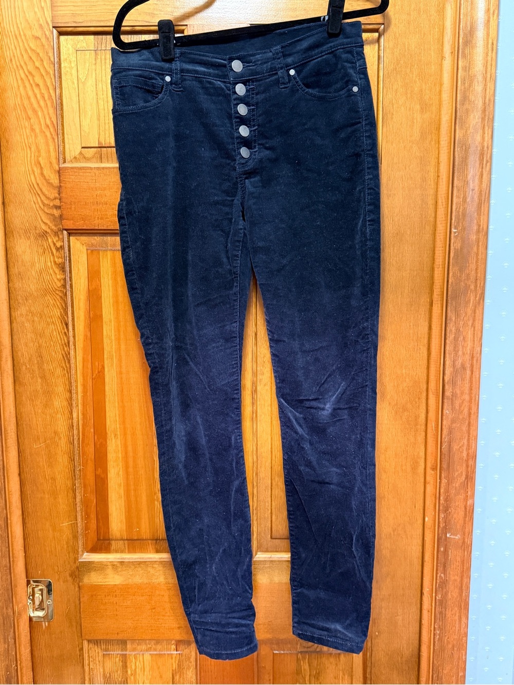 CAbi Sapphire Blue Skinny Corduroy
